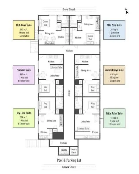 度假居 6 Bedroom 6 Bath On Duval Street *